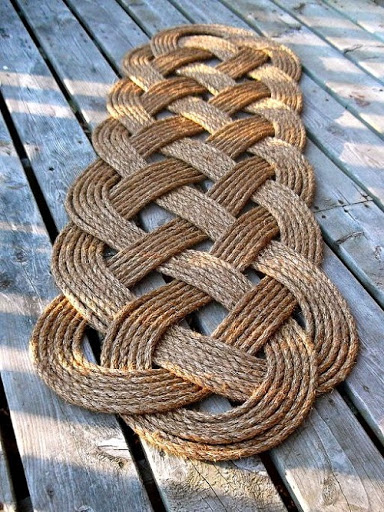 Thảm dây rope trang trí